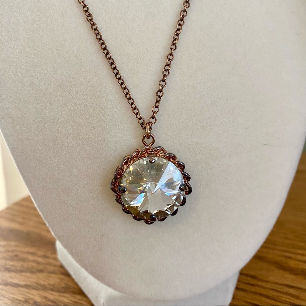 Sabika Mega Swarovski Crystal Chain Necklace